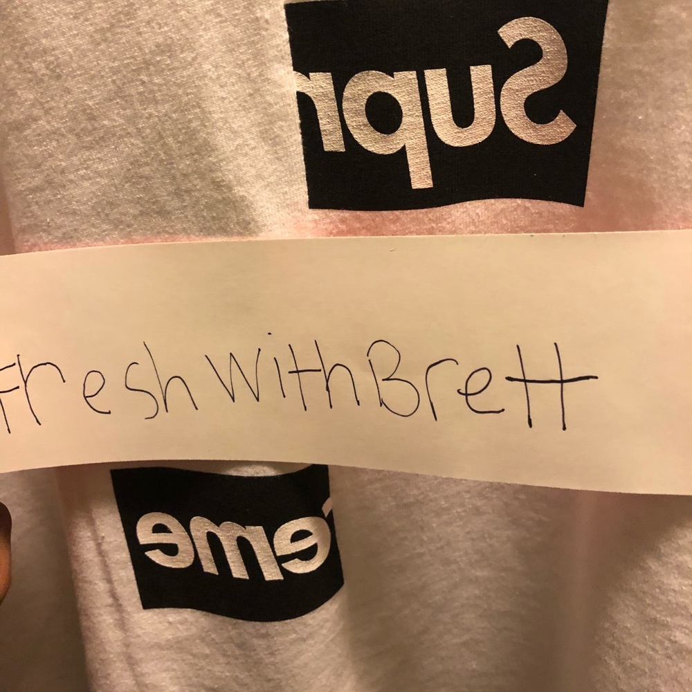 Supreme CDG split box logo